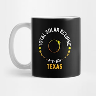 America Totality 04 08 24 Total Solar Eclipse 2024 Texas Mug